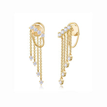 Load image into Gallery viewer, Chain Waterfall Earrings
