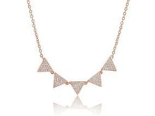 Load image into Gallery viewer, Repeating Triangle Pave Diamond Necklace
