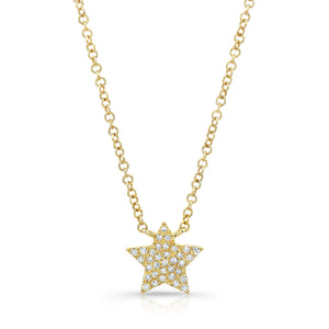 Small Star Pave Necklace