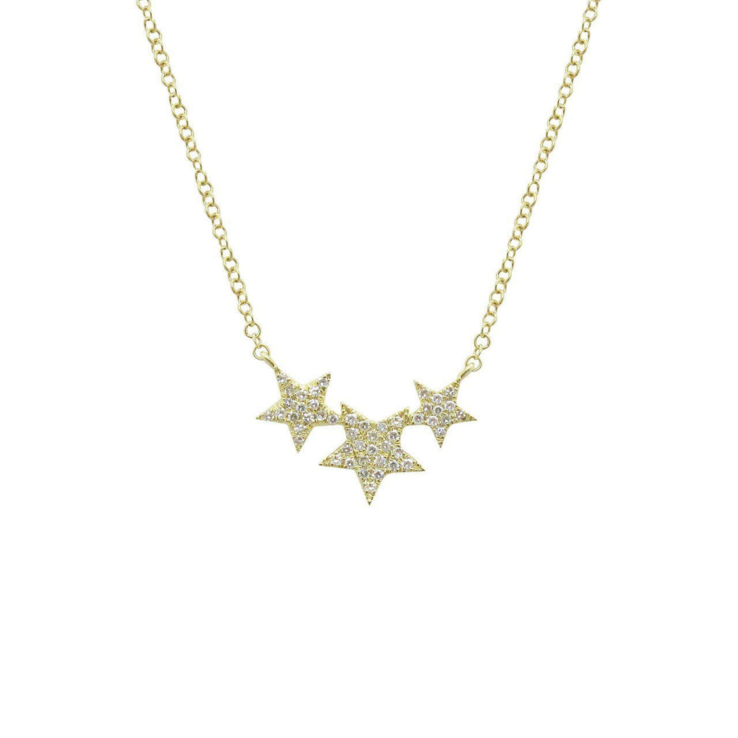 Triple Star Necklace