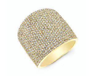 Jumbo Pave Diamond Ring