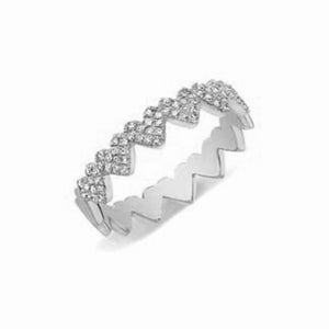 Eternity Pave Heart Ring
