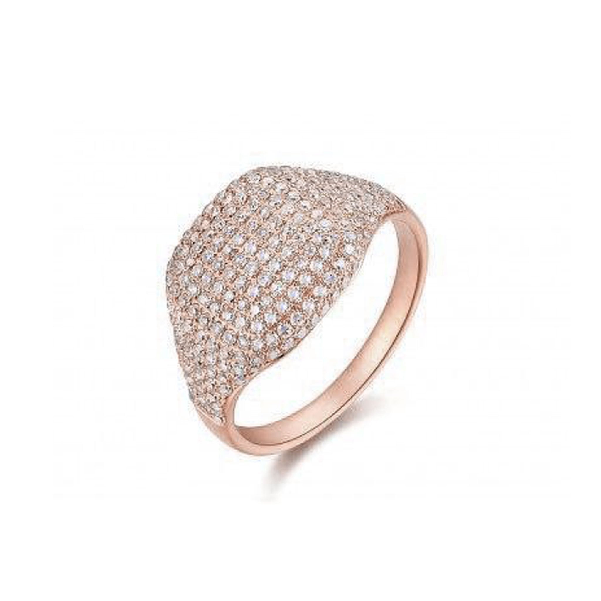 【S/E/O】PINKY RING (EXCLUSIVE) Diamond Starburst Signet Pinky Ring - Nuha Jewelers