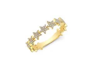 Eternity Pave Star Ring