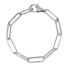 Load image into Gallery viewer, Pave Diamond Paperclip Bracelet
