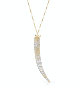 Diamond Horn Necklace