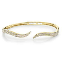 Load image into Gallery viewer, Wave Cuff Bangle Bracelet
