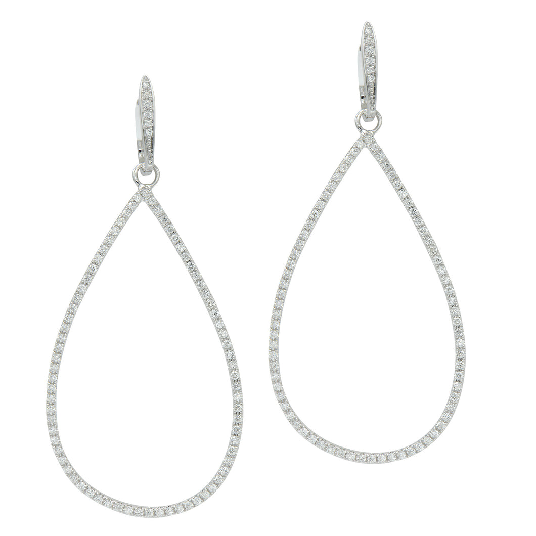 Open Teardrop Earrings